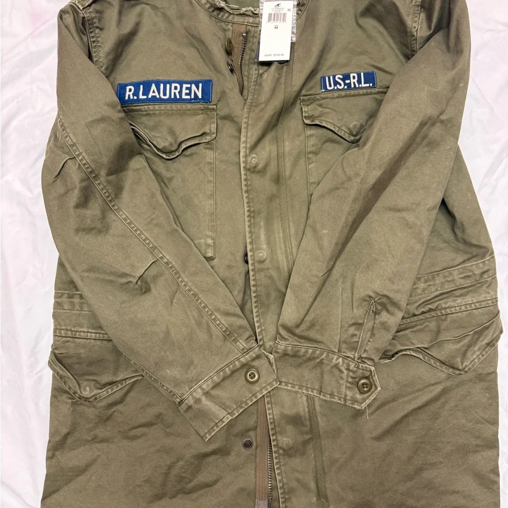 Ralph Lauren Khaki Military-Inspired Jacket - Picture 2 of 4